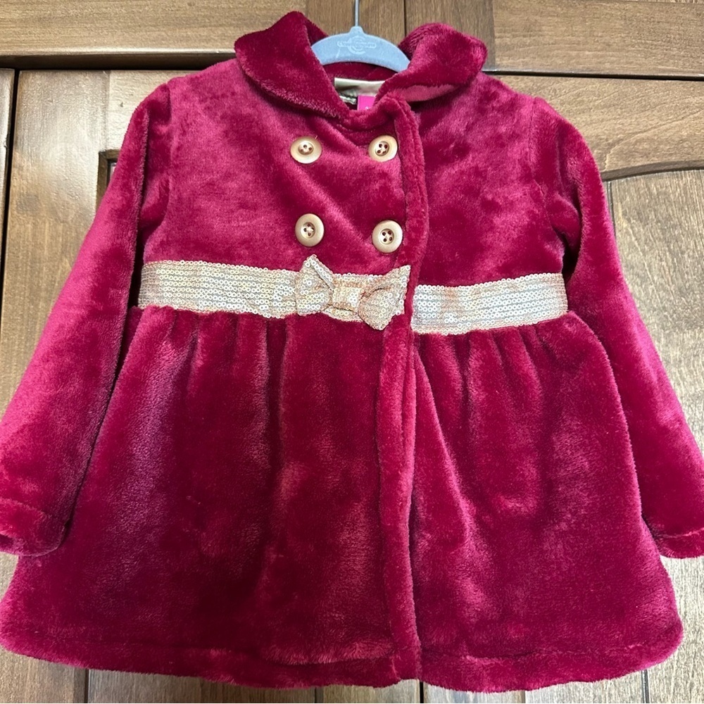 🌟3/$20🌟 NWT Penelope Mack Fleece and Sequin Jacket 2T